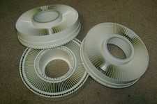 3 SAWYER GAF CAROUSEL SLIDE TRAYS 100 SLIDES ROTOTRAY