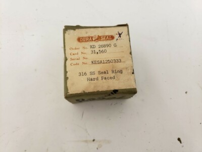 Durametallic DuraSeal Model: KESA1250333 316 SS Seal Ring Hard Faced