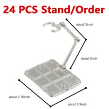 24PCS Action Figure Doll HG144 Gundam Model Support Display Stand Holder Base