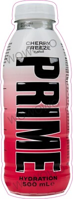 Eiswagen Aufkleber Prime Cherry Freeze (B) Flasche Getränk Gastronomie Anhänger Decal