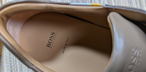 Hugo Boss men's Mirage_Tenn_oxcm camouflage calf leather sneakers Made in Italy - Picture 8 of 23