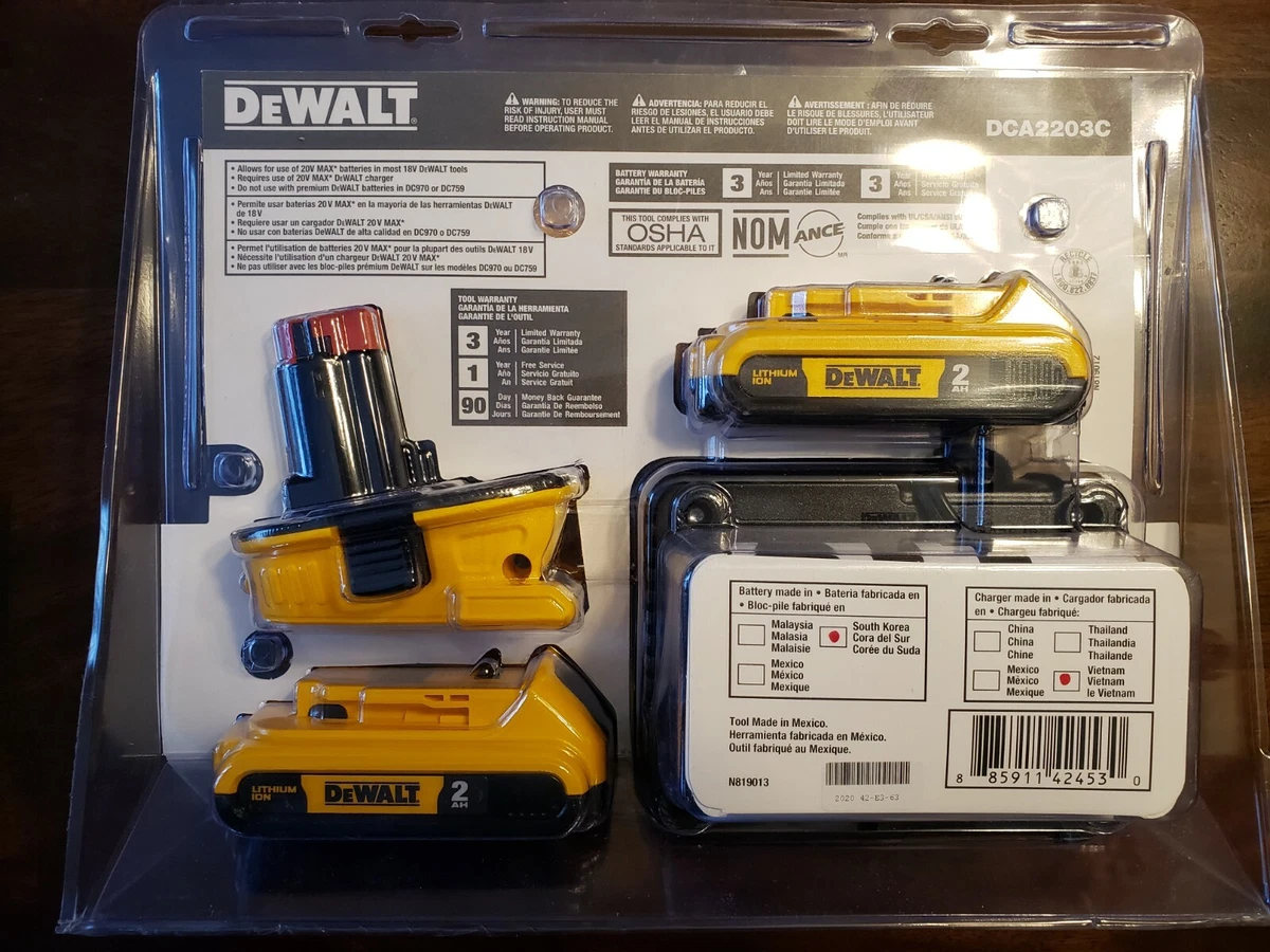 DEWALT DCA2203C 20V Battery Adapter for sale online