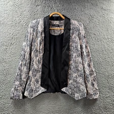 Miss Selfridges Womens Jacket Size 8 Pink Black Long Sleeve