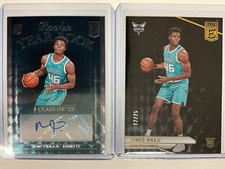 James Nnaji /25 2023-24 Panini Donruss Elite Black SSP + Yearbook Rookie Auto