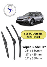 WIPER BLADES FOR SUBARU OUTBACK 2020-2024