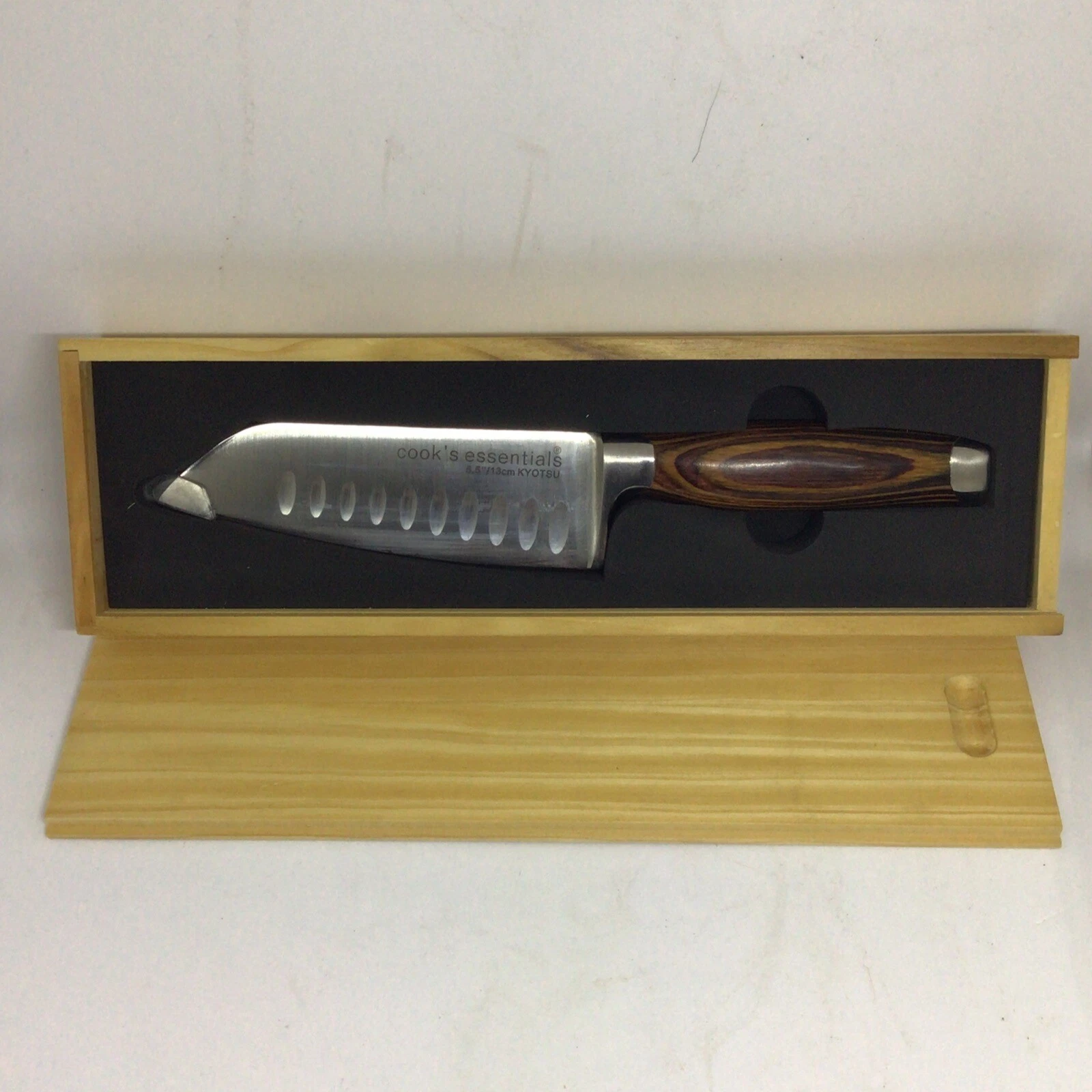 Cook's Essentials 5.5” / 13cm KYOTSU Knife with Wooden Box HTF NEW