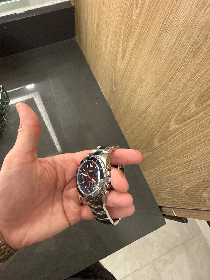 Reloj Coach Hombre 41mm Esfera Azul, Usado, Cronógrafo  Foto 2 de 4