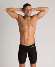 Arena Men's Powerskin Carbon Air  Jammer Racing Suit  Black/Gold