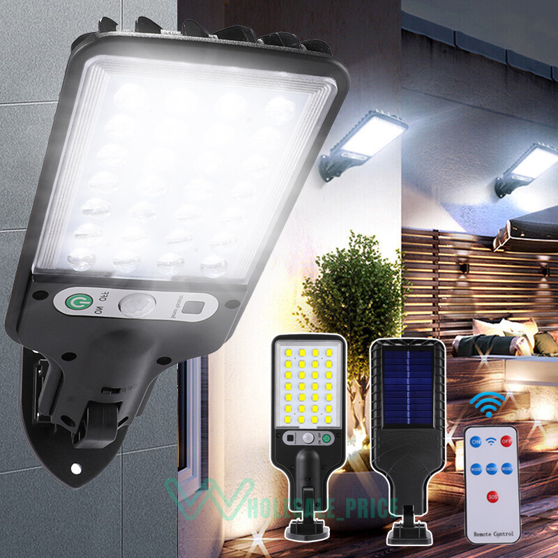 Luces Solares Lampara Luz Para Exterior Jardines Patios Con Sensor De