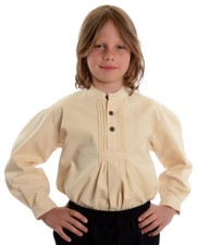 Mittelalter Kinderhemd Orilus aus Baumwolle Beige HEMAD Gewandung LARP