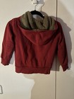 Ruff Hewn Boys Youth Sm/Med Full Zip Hooded Jacket Red Sherpa Lined Coat — photo 4