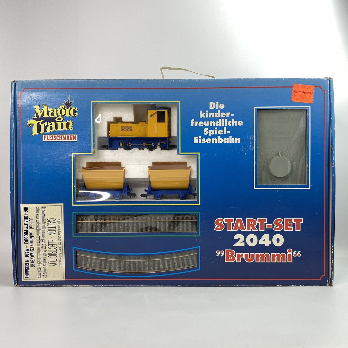 Vintage Fleischmann MAGIC TRAIN Start Set 2040 “Brummi” Oe