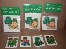 VINTAGE 1980'S PUFFY STICKERS ST PATRICK'S DAY AMERICAN GREETINGS ZIGGY & MISC