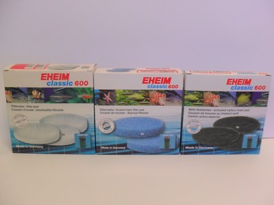 EHEIM CLASSIC 600 2217 ERSATZFILTERSCHÄUME. Aquarium Fische. Original Eheim