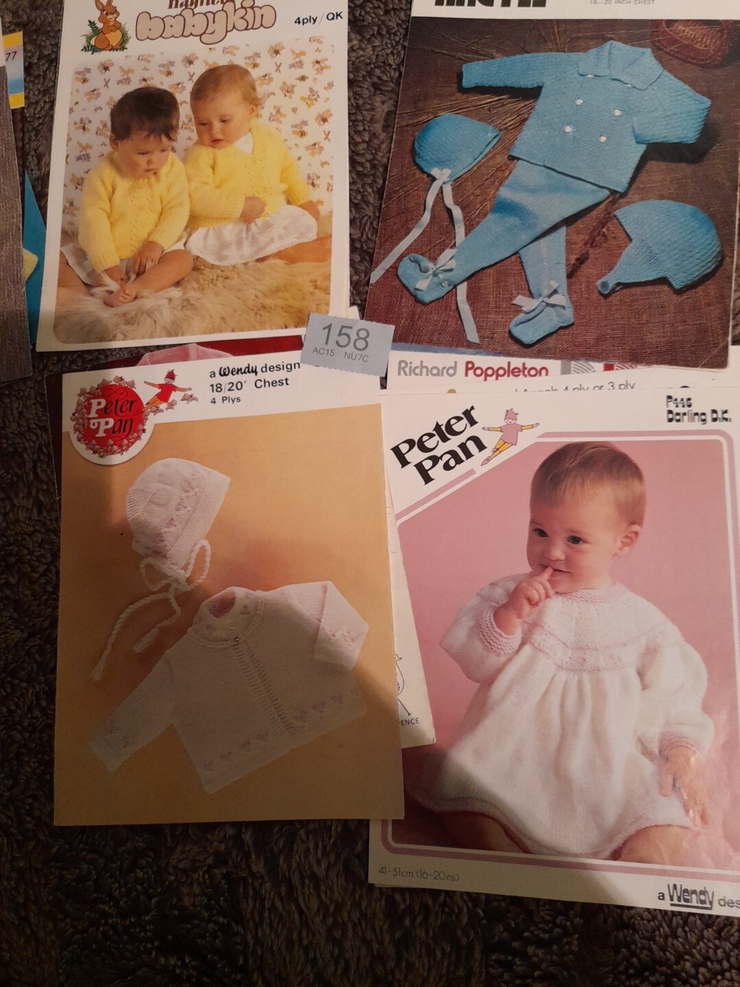 job-lot-of-vintage-baby-knitting-patterns-ebay
