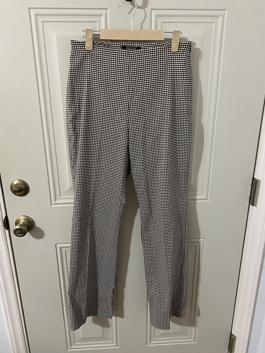 Karen Kane Lifestyle Pants Size 4 Black White Check Nwt H74 | eBay