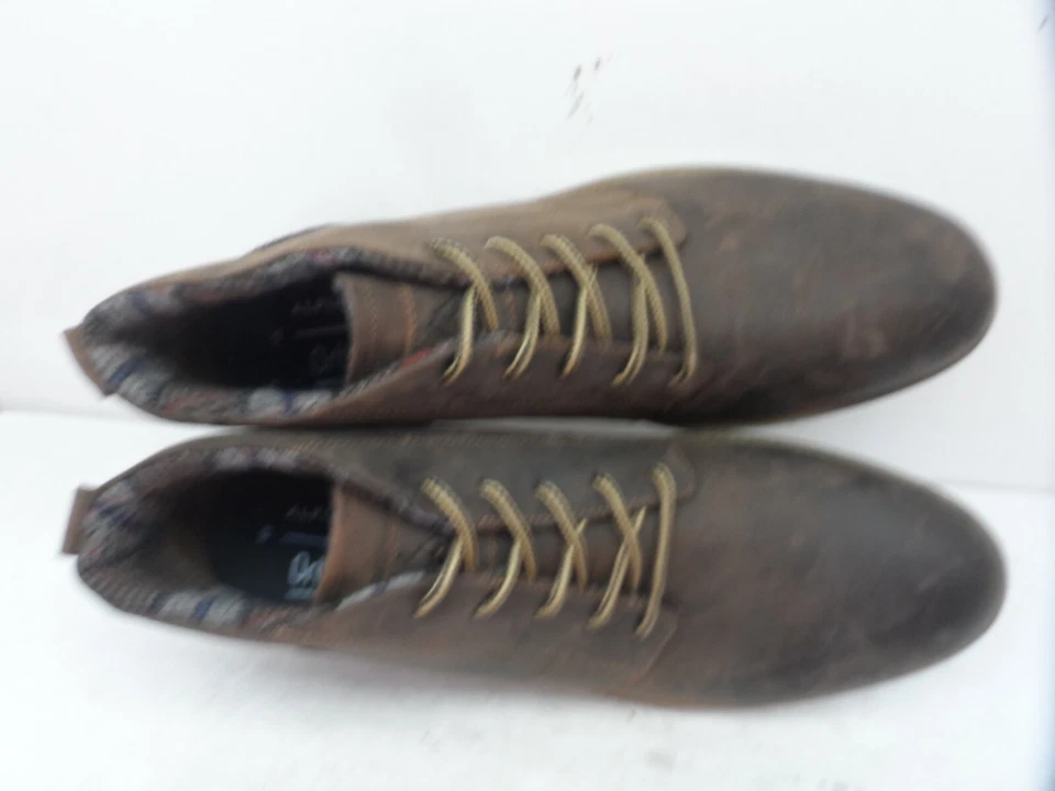 Alpine Design Men's Mid-Cut Casual Chukka Boots Brown Leather Size 13M - Image 4 of 4