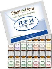 Essential Oil Set 14 - 10 ml Therapeutic Grade 100% Pure Frankincense, Lavender,