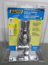 4-Way Ratchet Antenna Mount W/HD Handle Chrome Plated Brass 19521 SEACHOICE MIB