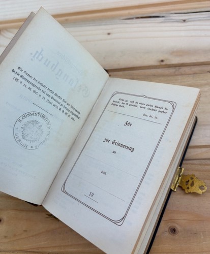 Altes evangelisches Gesangbuch Provinz Brandenburg 1912 Vollgoldschnitt y0159 - Picture 15 of 18