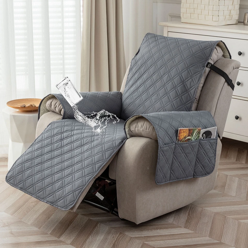 100% Waterproof Recliner Chair Cover Non Slip Recliner Covers for Recliner Chair - Image 2 of 4