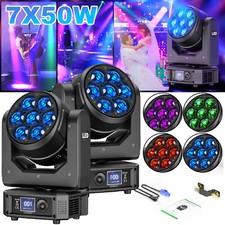 350W Bee Eye Zoom Moving Head Light RGBW 7 LED DMX Stage DJ Disco Beam Lighting