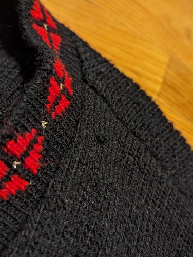 Vtg Nutcracker Black Christmas Cardigan Sweater - Women's 1X - Button USA Ugly - Picture 8 of 24