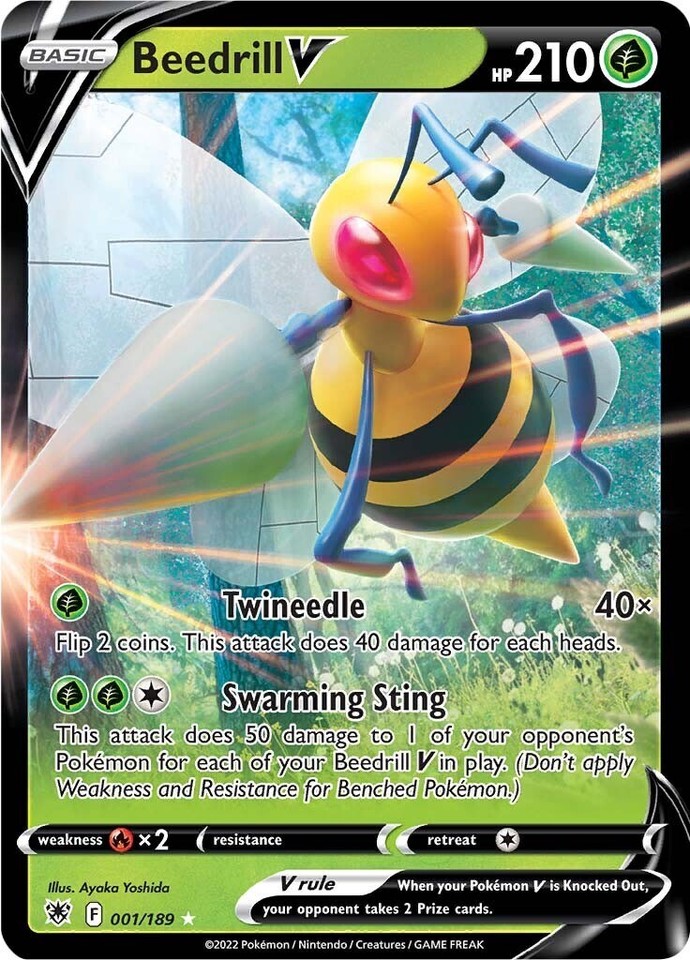 Beedrill V 001/189 Swsh10: Astral Radiance - 1 of 1