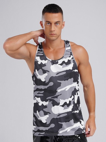 Men Gym Tank Top Vest Sleeveless Bodybuilding Fitness Muscle Workout Tee AU - Picture 33 of 77