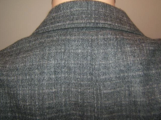 Chaqueta Blazer Mujer PIAZZA SEMPIONE 44 8 Lujo Gris Lana Suave Diseñador Foto 4 de 4