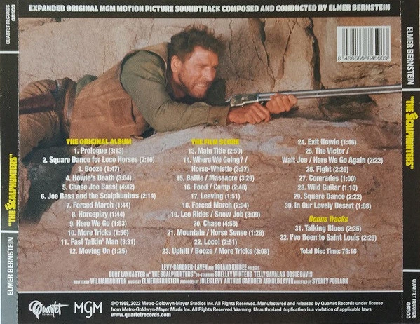 Elmer Bernstein – The Scalphunters (1968) Complete Score CD / Newly Remastered - Bild 2 von 2