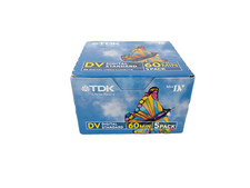 5 X TDK Mini DV Digital Standard Video Cassette Tape LP-90/SP-60 Minutes. New