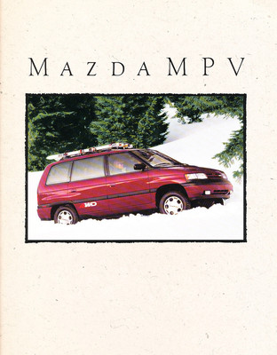 マツダ MPV カタログ MAZDA MPV 1991 Mazda MPV Van 12-page Original Canada Car Sales Brochure