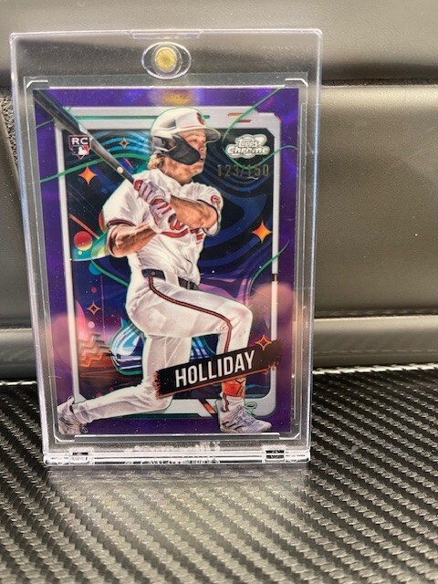 2024 Topps Cosmic Chrome - Purple Nebula Refractor #7 Jackson Holliday /150 (RC)
