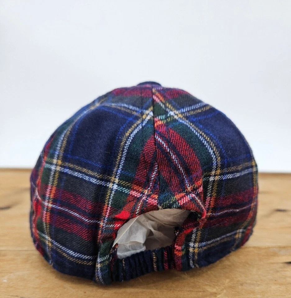 Nuevo Janie and Jack Gorra Roja a Cuadros Niños 12 a 24 Meses Sombrero Verde Azul Foto 2 de 4