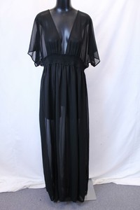 Asos Womens Kimono Sleeve Chiffon Beach Maxi Dress Sv3