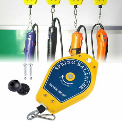 Einziehbar Federzug Balancer Tragkraft 3-5kg Drahtseil Spring Fließband Werkzeug