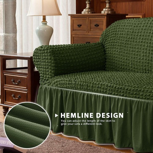 Subrtex Slipcover Sofa Chair Couch Cover Protector Stretch Skirt Furniture Soft - Picture 25 of 126