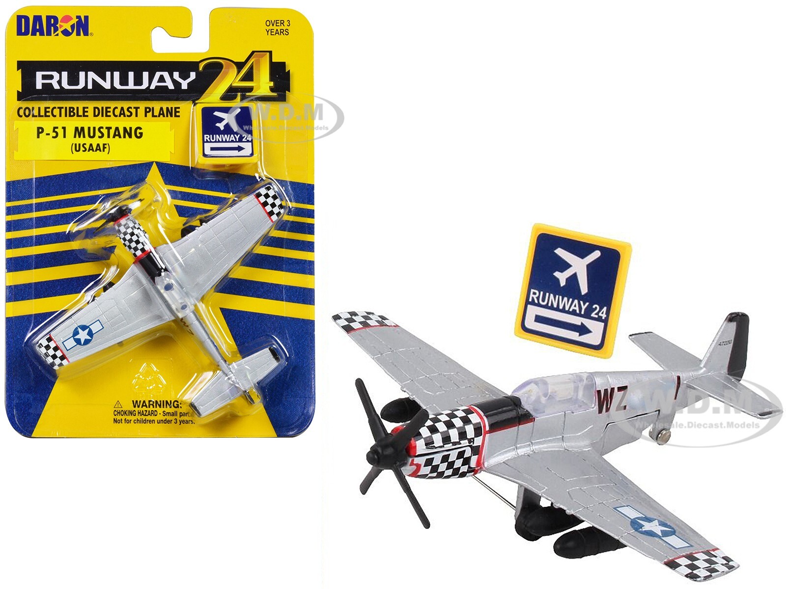 СЕВЕРОАМЕРИКАНСКИЙ САМОЛЕТ P-51 MUSTANG ВВС АРМИИ США МОДЕЛИ RUNWAY24 RW820