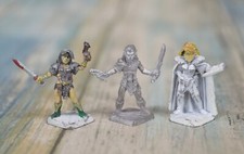 Vintage 1989 Dungeons Dragons Miniatures D D Lot of 3 Figures Ral Partha