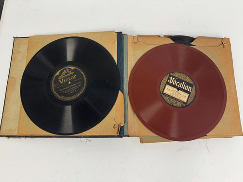 Lot x15 78 RPM Orig. 1920/30's Brunswick Voralion Victor Records in Case Jazz - Imagen 5 de 20