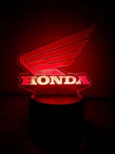 Honda - Acrylic LED Sign - Nightlight for Man Cave or Garage with Remote