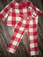 Janie and Jack city stroll red plaid jacket and pants 3