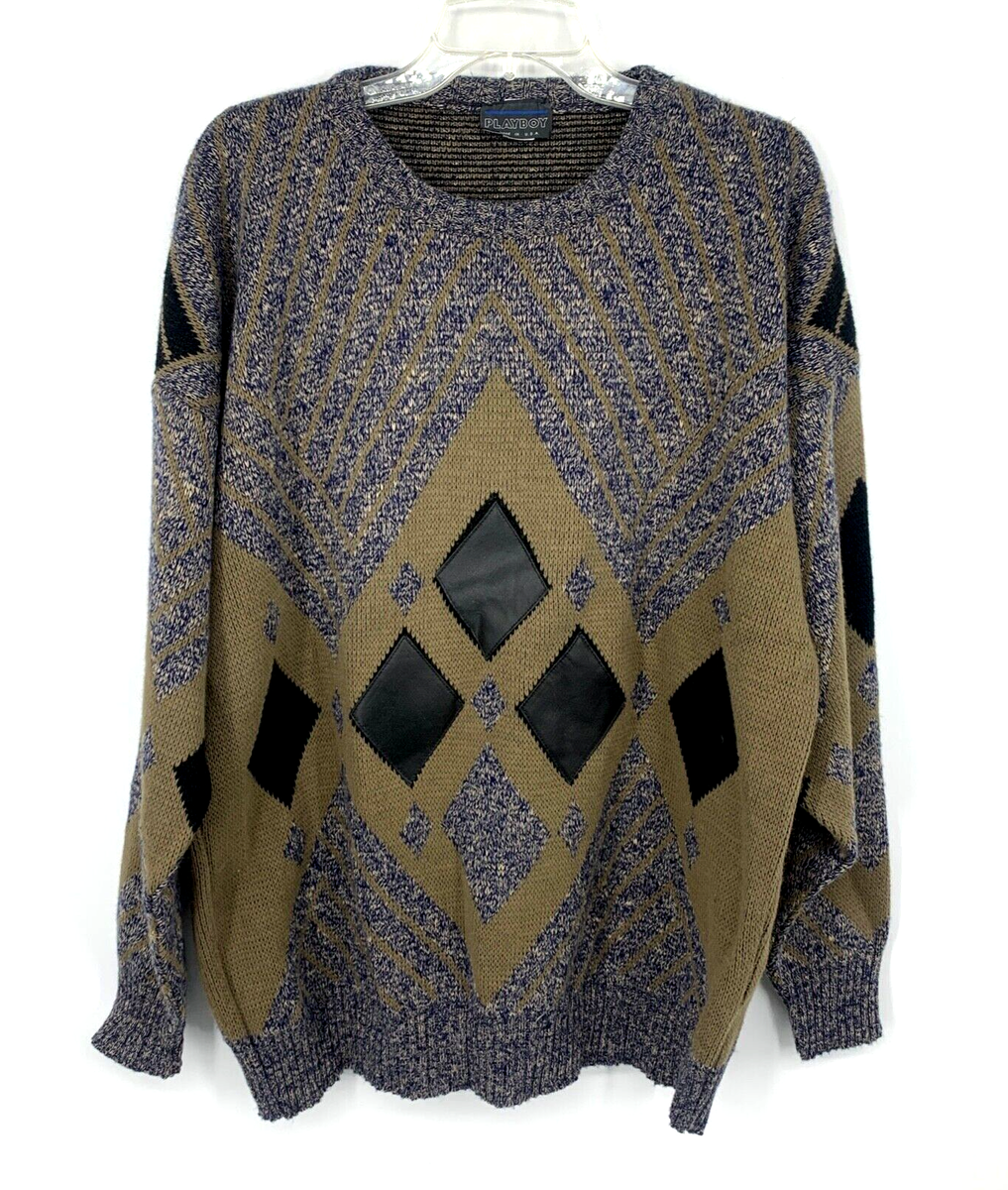 Playboy Knit Sweater Vintage Playboy Sweater Vintage Playboy Mens
