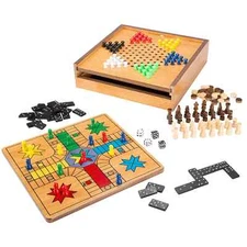 7-in-1 Combo with Checkers, Chess, Ludo, Backgammon, & More - BRAND NEW!!!