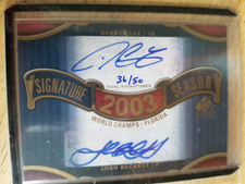 2012 SP Signature Edition Signature Season Dual Autograph D Lee - J Beckett /50