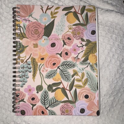 New Rifle Paper Co Garden Party Pastel Spiral Notebook Perforated Ruled Pages ￼