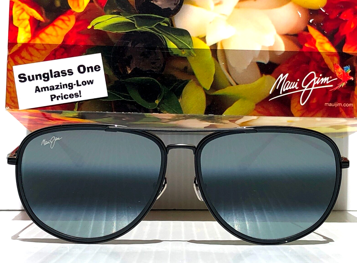 NEW Maui Jim FAIR WINDS Black POLARIZED Neutral Grey Lens Sunglass