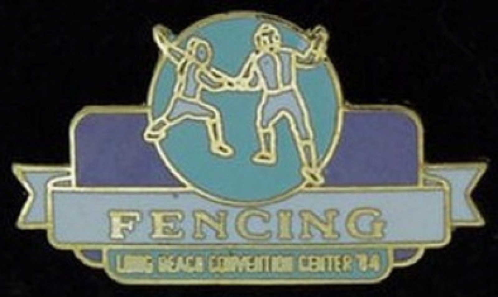 Olympic Venue Pin Badge 1984 Fencing Long Beach eBay