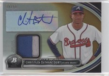 2013 Bowman Platinum Relic Gold Refractor 18/50 Christian Bethancourt Auto n1u